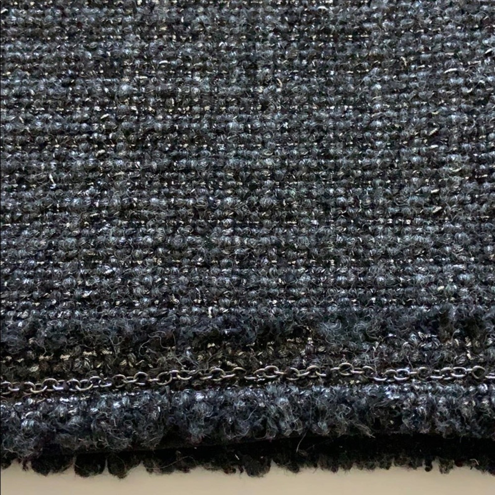 Zara Tweed Mini Skirt Dark Gray Black Size Medium - Picture 5 of 7